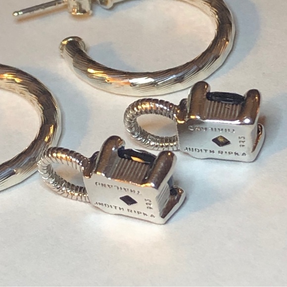 Judith Ripka Smoky Quartz Compose Eaarings - Picture 6 of 7